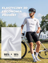 ROCKBROS Męska Koszulka Kolarska o Dopasowanym Kroju Oddychająca z Krótkim Rękawem Koszulki