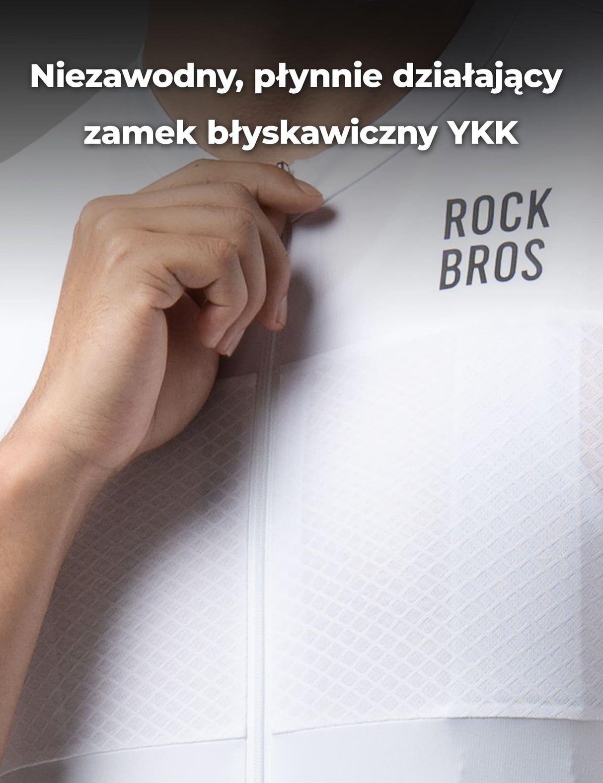ROCKBROS Męska Koszulka Kolarska o Dopasowanym Kroju Oddychająca z Krótkim Rękawem Koszulki