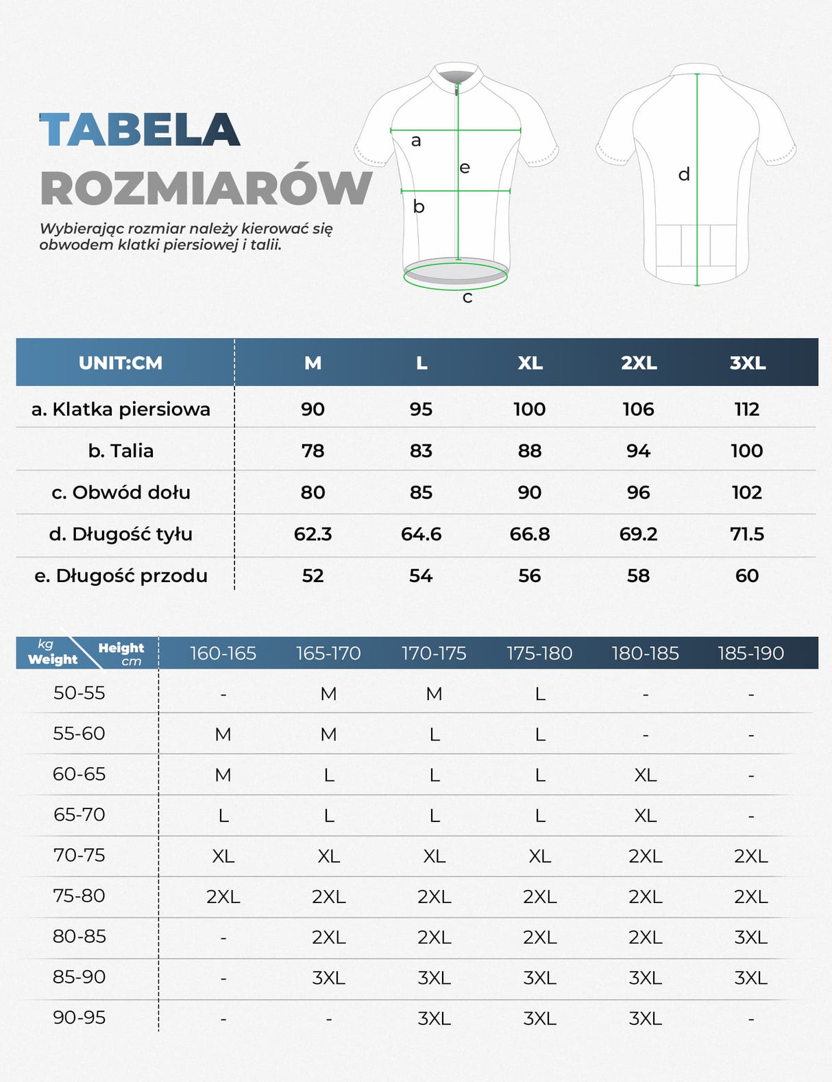 ROCKBROS Męska Koszulka Kolarska o Dopasowanym Kroju Oddychająca z Krótkim Rękawem Koszulki