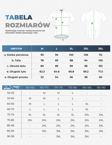ROCKBROS Męska Koszulka Kolarska o Dopasowanym Kroju Oddychająca z Krótkim Rękawem Koszulki
