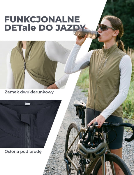 ROCKBROS Męska I Damska Wiosenno-letnia Kamizelka Wiatroszczelna - YDMJ004 Kurtki