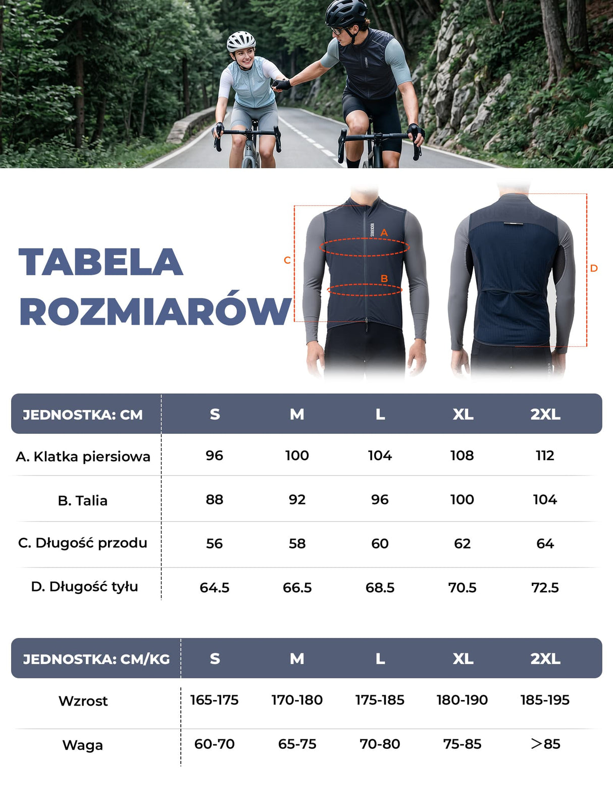 Męska I Damska Wiosenno-letnia Kamizelka Wiatroszczelna - YDMJ004