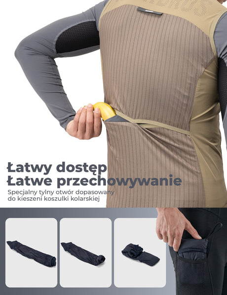 ROCKBROS Męska I Damska Wiosenno-letnia Kamizelka Wiatroszczelna - YDMJ004 Kurtki