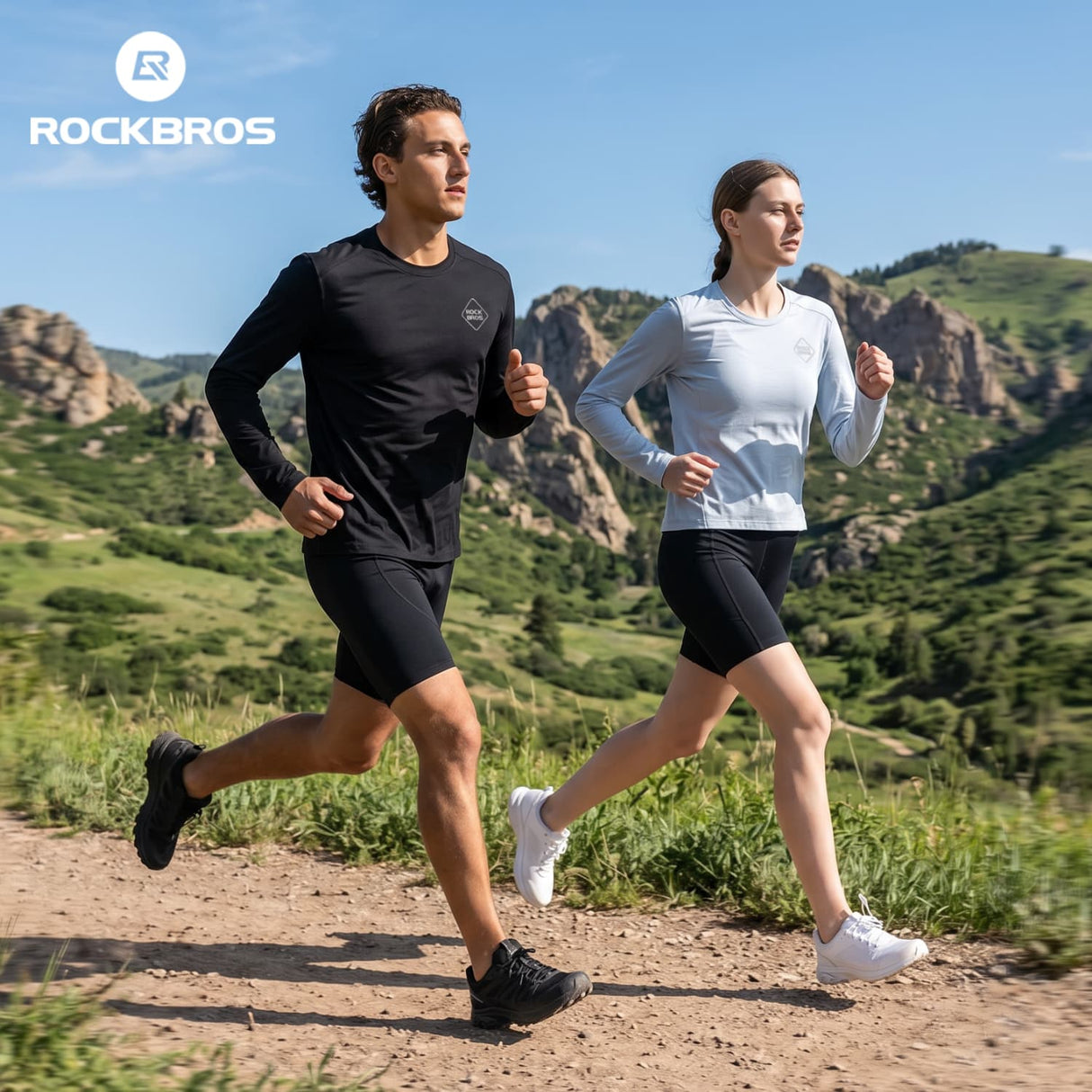 ROCKBROS Męska Koszulka Rowerowa z Wełną merynosa i Tencel Koszulki