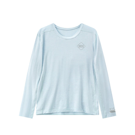 ROCKBROS Męska Koszulka Rowerowa z Wełną merynosa i Tencel KoszulkiJasnoniebieski S