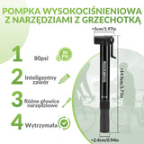 Mini Pompki Rowerowe z Kluczem Grzechotkowym -TG-1616