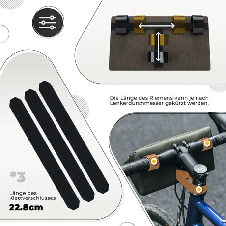 ROCKBROS Torba na Kierownicę Rowerową Odporna na Zużycie 1,3L-W011 Torby na kierownicę