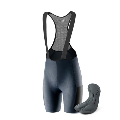 ROCKBROS Męskie Spodenki Rowerowe Z Szelkami Spodenki rowerowe na szelkachGranatowy EU XS=Asian S