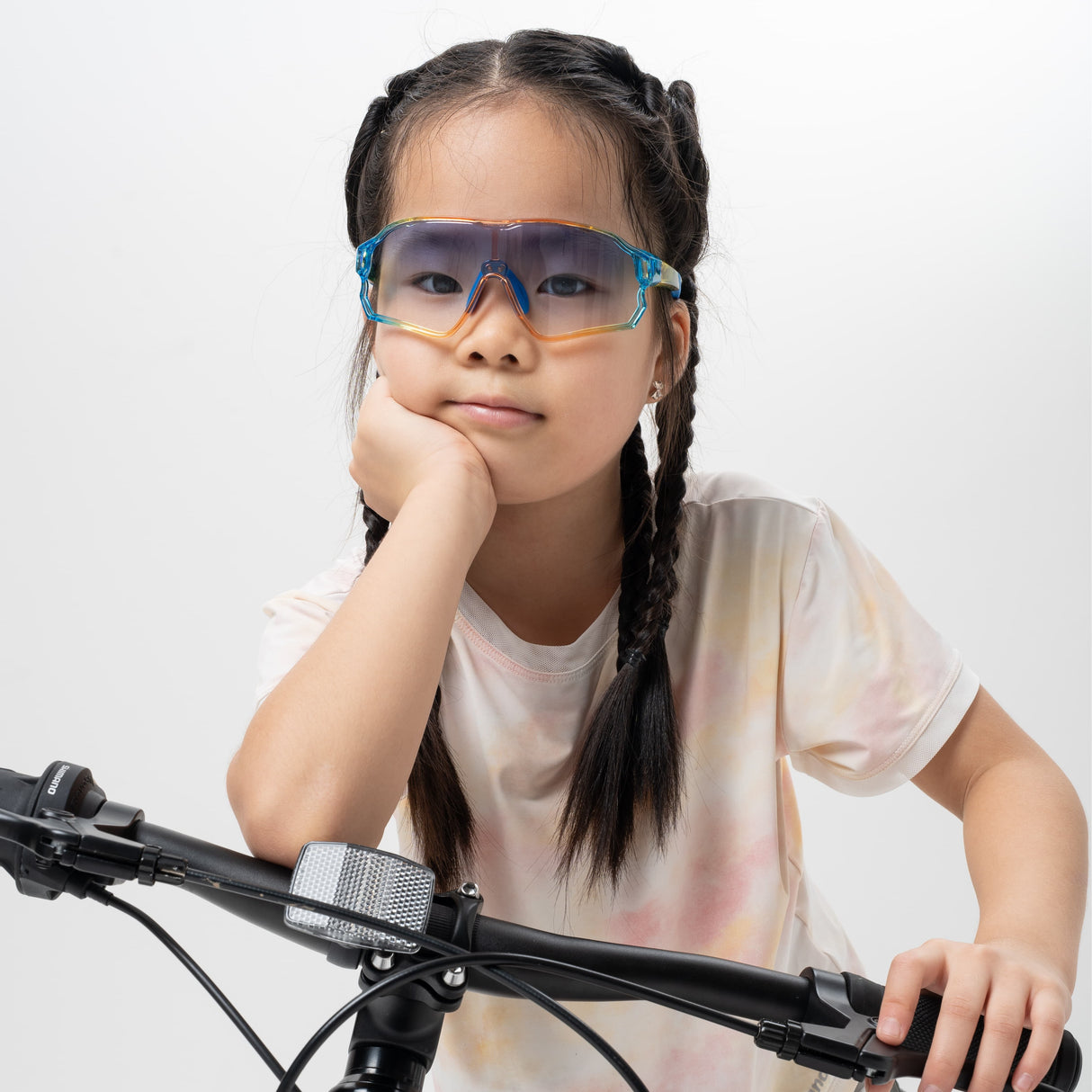 ROCKBROS Okulary Rowerowe Dziecięce Samoprzyciemniające Ochrona UV400-SP314 Okulary i gogle