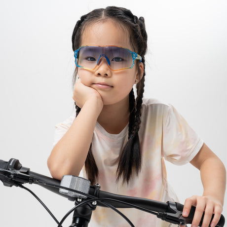 ROCKBROS Okulary Rowerowe Dziecięce Samoprzyciemniające Ochrona UV400-SP314 Okulary i gogle