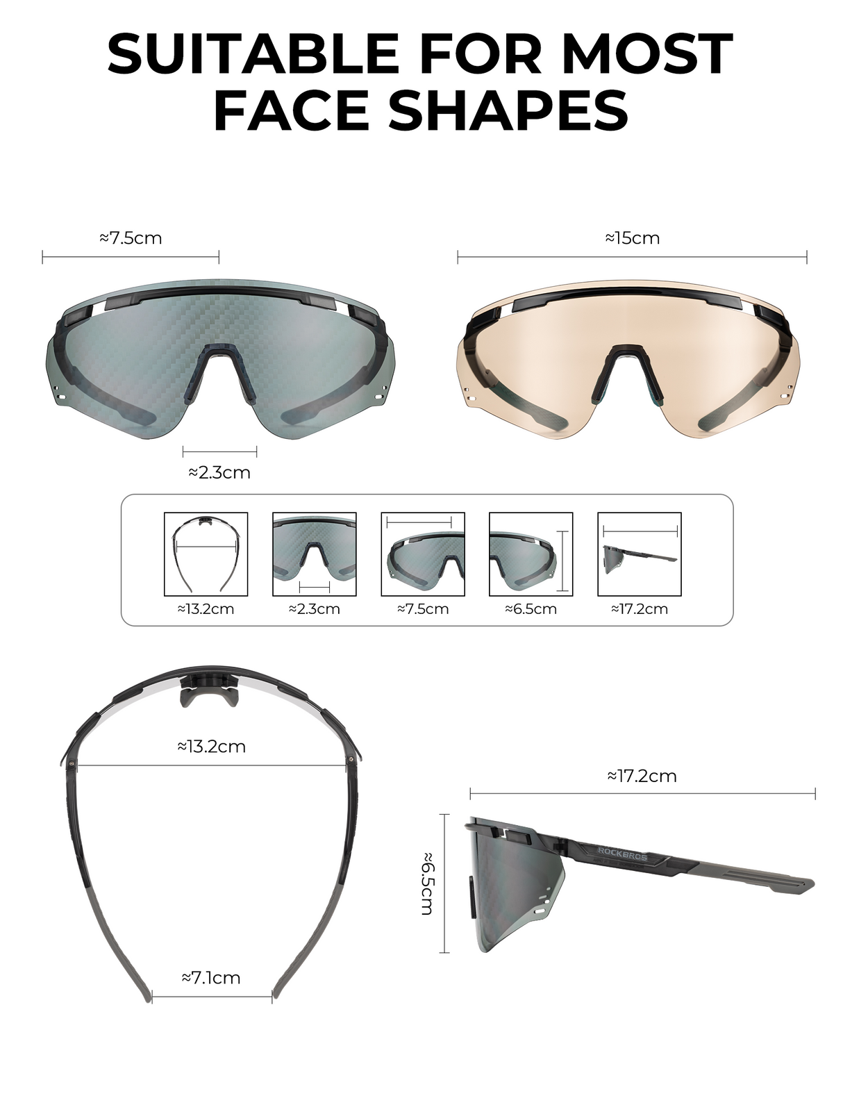 Okulary Rowerowe Fotochromowe Ochrona UV400 - SP414