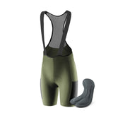 ROCKBROS Męskie Spodenki Rowerowe Z Szelkami Spodenki rowerowe na szelkachOliwkowo-zielony EU XS=Asian S