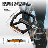 Pedał Rowerowy ze Stopu Aluminium Antypoślizgowy -K371