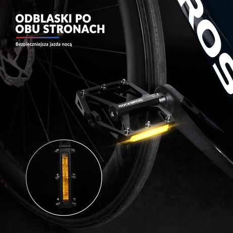 Pedał Rowerowy ze Stopu Aluminium Antypoślizgowy -K371