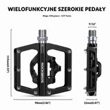 Pedały Rowerowe Aluminiowe Antypoślizgowe Pedały SPD/Pedały Platformowe 9/16"