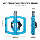 Pedały Rowerowe Aluminiowe Antypoślizgowe Pedały SPD/Pedały Platformowe 9/16"