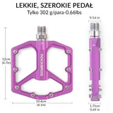 Pedały Rowerowe Pedały z Aluminium  9/16 Cala