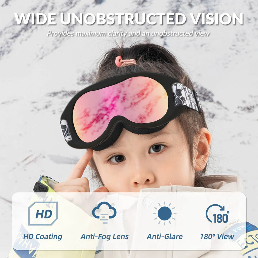 Qunature Gogle Narciarskie Dla Dzieci Z Motywem Pandy-Q23-002 Gogle narciarskie