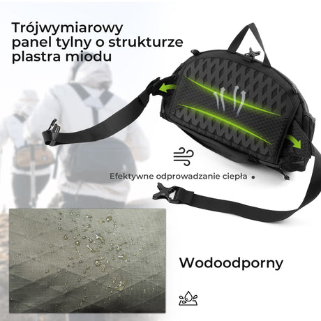Qunature Qunature Lekka Torba Outdoorowa Plecak I Nerka W Jednym 7,9l-YB003 Plecaki