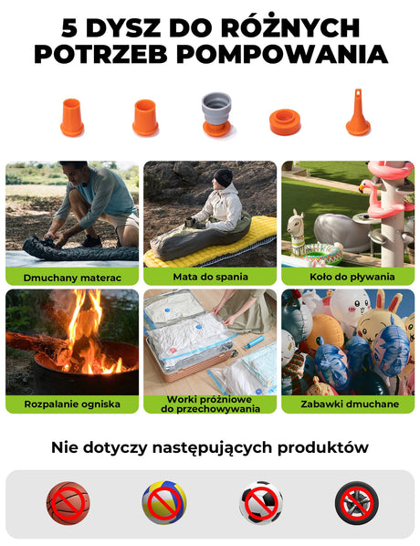 Qunature Mini Pompka Elektryczna 4.2 KPA Elektryczne pompki