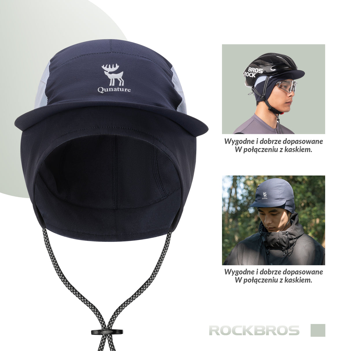 Qunature Qunature Czapka Zimowa z Fleece z Ochroną Uszu-M009 Czapki