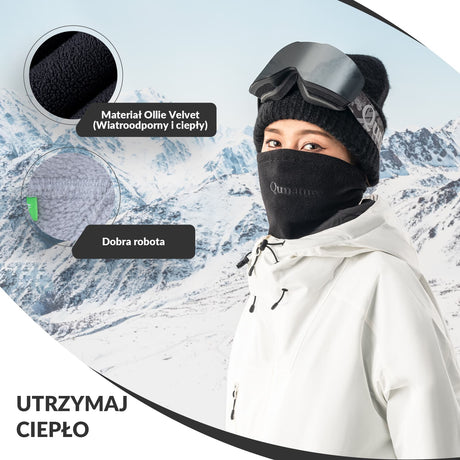 ROCKBROS Qunature Dwustronny Polarowy Ocieplacz na Twarz i Szyję -014-WB023 Osłony twarzy