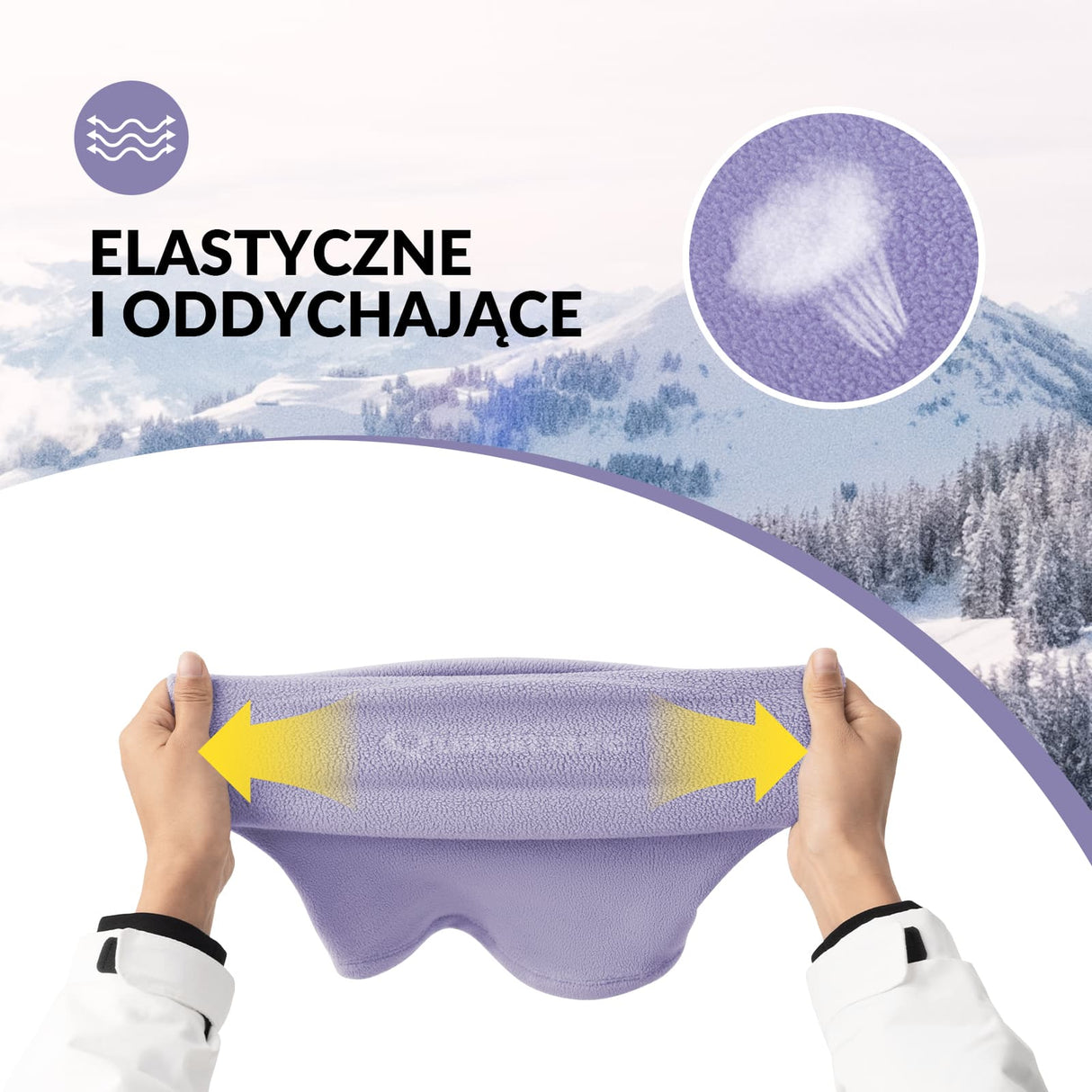 ROCKBROS Qunature Dwustronny Polarowy Ocieplacz na Twarz i Szyję -014-WB023 Osłony twarzy