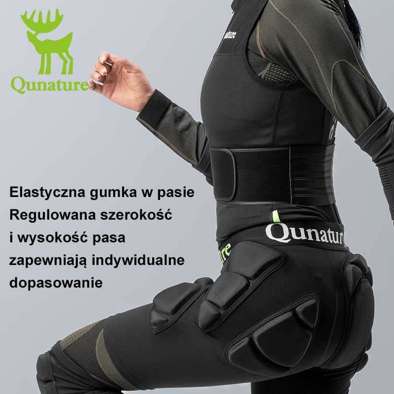 Qunature Qunature Kamizelka Ochronna na Plecy do Sportów Zimowych Ochraniacze na łokcie narciarskie