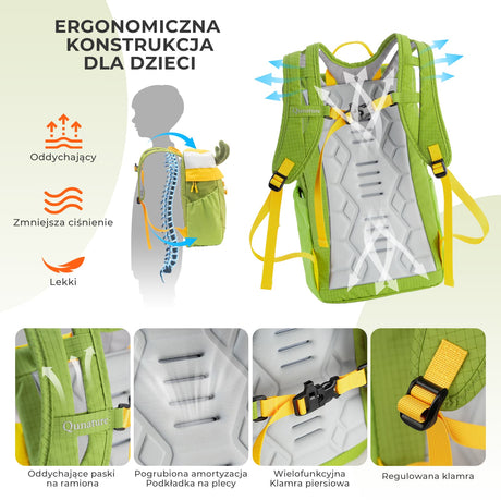 Qunature Plecak Podróżny Dla Dzieci z Motywem Renifera 8L-H68 Plecaki