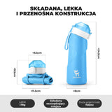 ROCKBROS Qunature Składany Miękki Bidon Z Ukośnym Ustnikiem 700 ml Bidony
