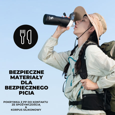 ROCKBROS Qunature Składany Miękki Bidon Z Ukośnym Ustnikiem 700 ml Bidony