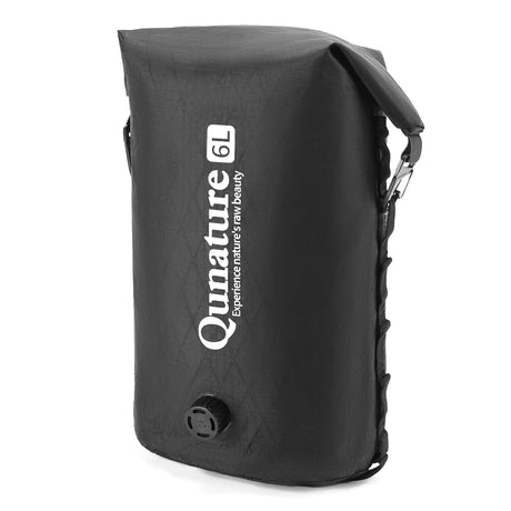 Qunature Qunature Bikepacking Wodoszczelna Torba na Kierownicę 6 L / 12 L Torba PrzedniaCzarny 6L