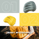 Qunature Qunature Ultralekka Dmuchana Poduszka Kempingowa Biwak