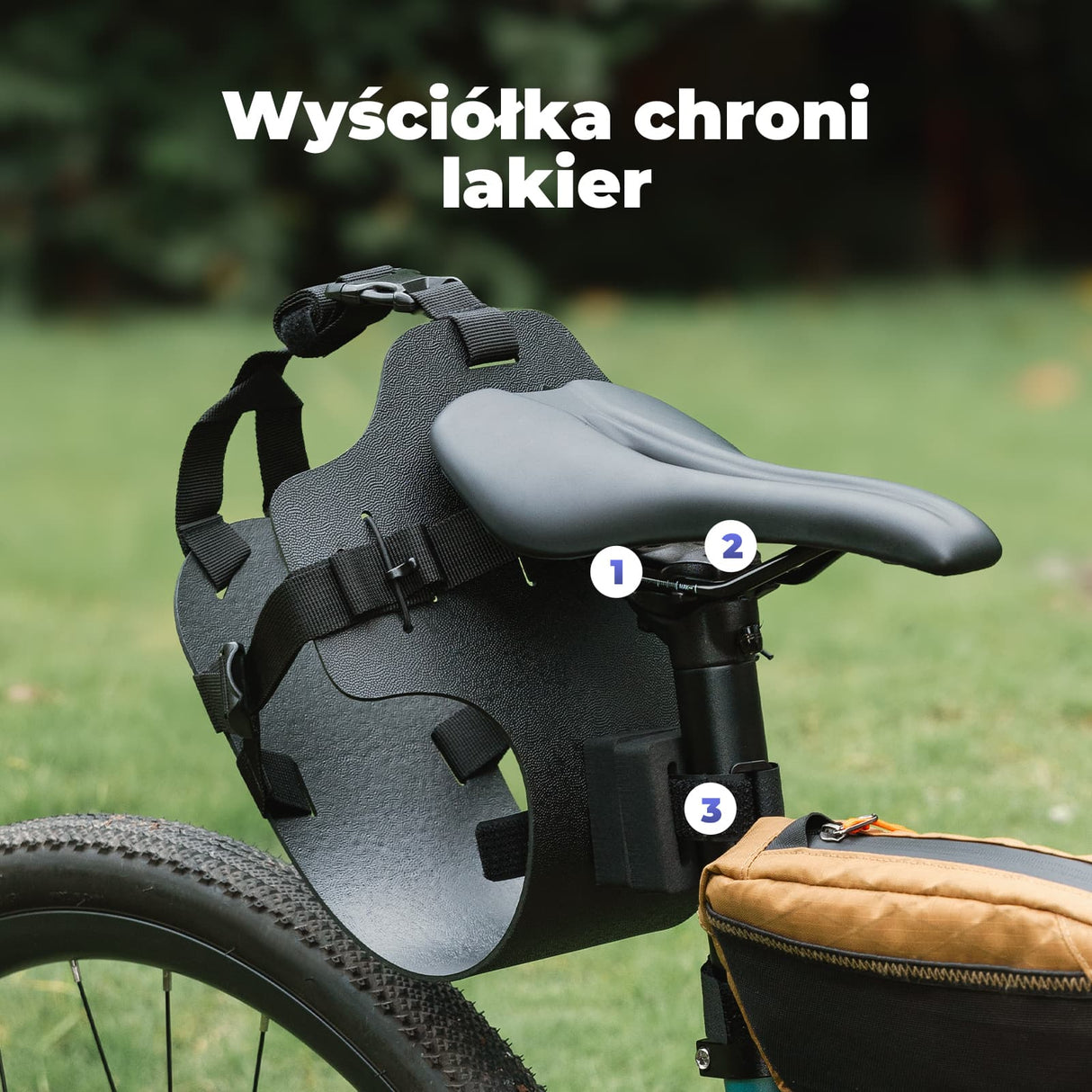 Qunature Qunature Bikepacking Wodoszczelny i Lekki Uchwyt do Torby Tylnej-E006 uchwyt na torbę rowerową