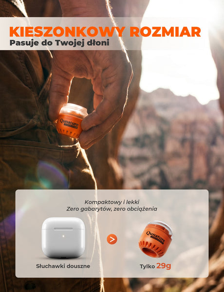 Qunature Qunature Mini Pompka Elektryczna Turystyczna 5kPa Biwak