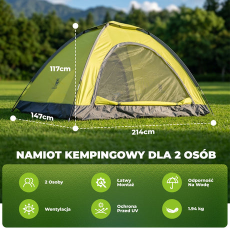 Qunature Qunature Namiot Turystyczny 2-Osobowy Biwak