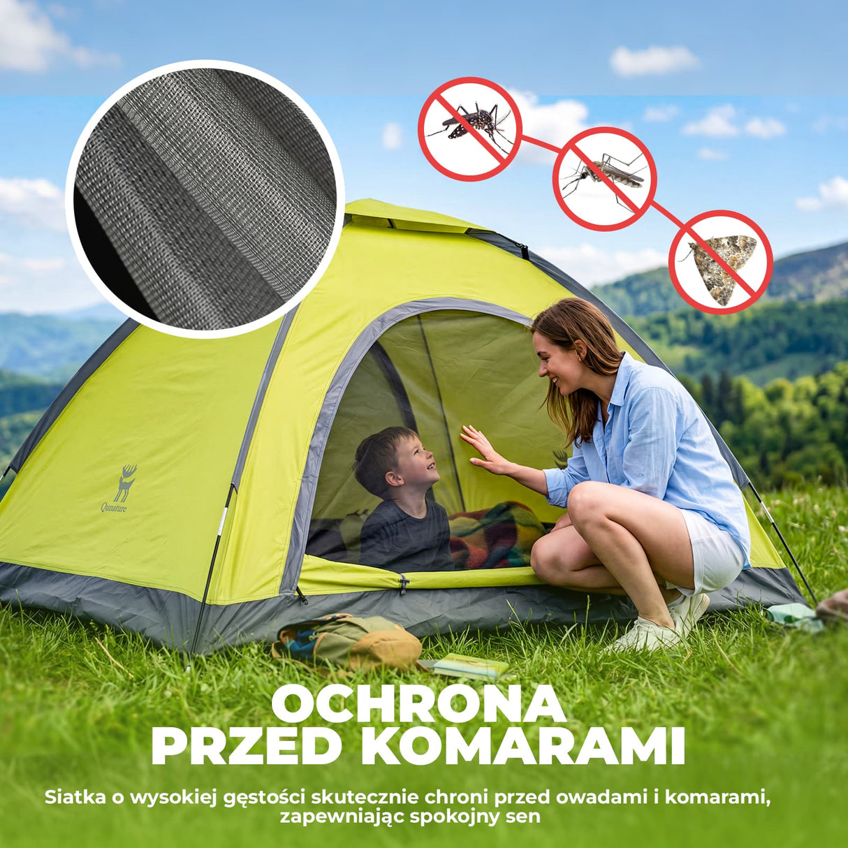 Qunature Qunature Namiot Turystyczny 2-Osobowy Biwak