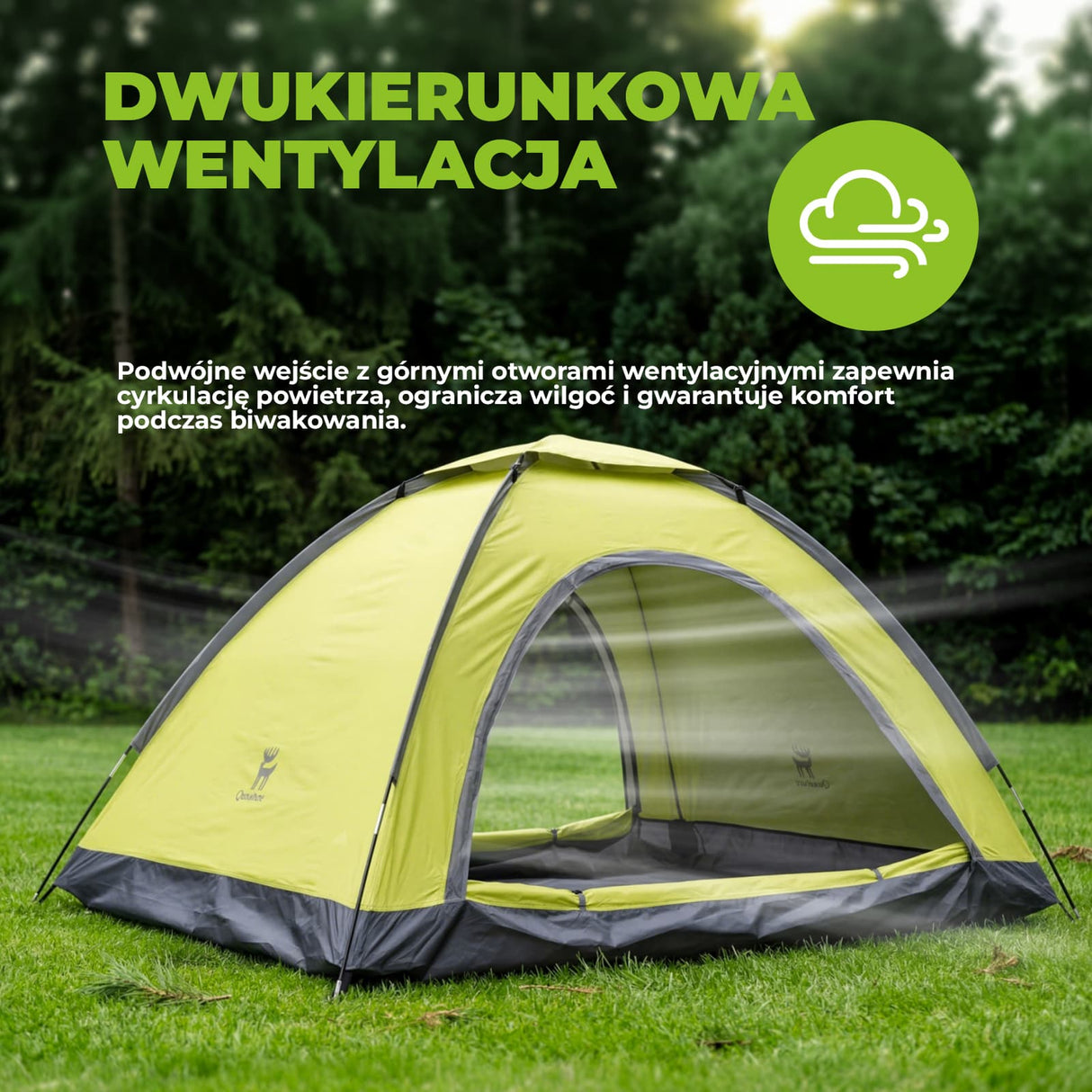 Qunature Qunature Namiot Turystyczny 2-Osobowy Biwak