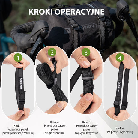 Qunature Qunature Pasy Mocujące 2 szt. Regulowane i Wytrzymałe do Bikepackingu-D93 Qunature-Bikepacking