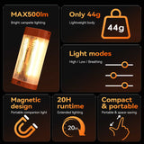 Qunature Mini Magnetyczna Lampa Kempingowa
