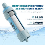 Qunature Turystyczny Filtr do Wody Słomka