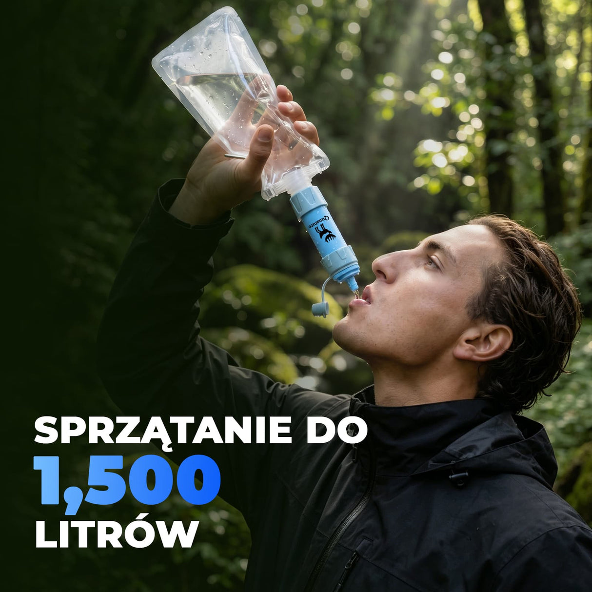 Qunature Turystyczny Filtr do Wody Słomka