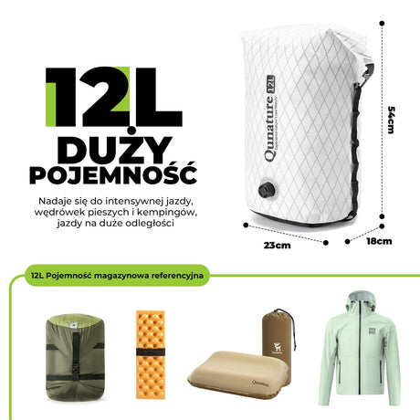 Qunature Qunature Bikepacking Wodoszczelna Torba na Kierownicę 6 L / 12 L Torba Przednia