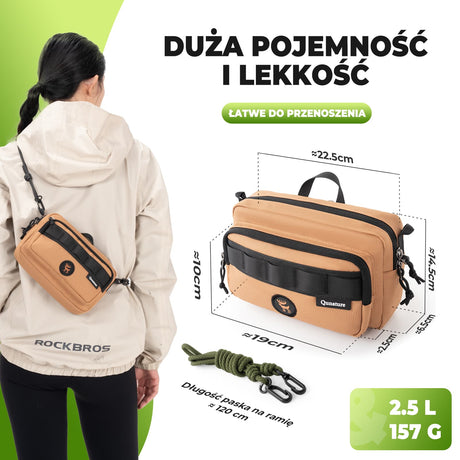 Qunature Qunature Wielofunkcyjna Torba Sportowa 2.5L - H78 Torba na ramię