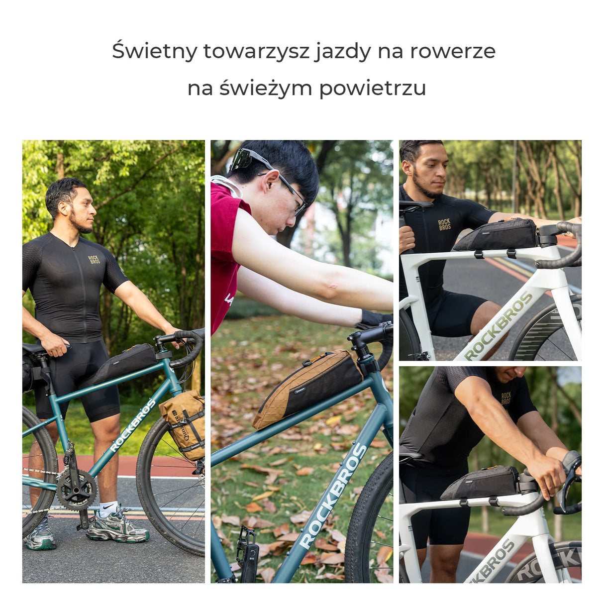 Qunature Qunature Torba na Górną Rurę Ramy – Pojemność 1L do Bikepackingu Torby na ramę