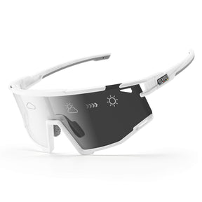 ROCKBROS ROAD TO SKY Okulary Rowerowe Fotochromowe Okulary Sportowe UV400 | ROCKBROS Okulary i gogleBiały