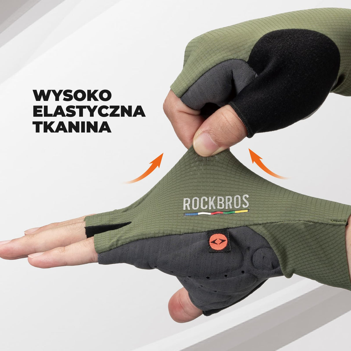 ROAD TO SKY ROAD TO SKY Rękawiczki Rowerowe Z Krótkimi Palcami Typ Szosowy, Wzmocnione-TLS006 Rękawiczki