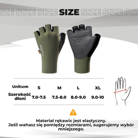 ROAD TO SKY ROAD TO SKY Rękawiczki Rowerowe Z Krótkimi Palcami Typ Szosowy, Wzmocnione-TLS006 Rękawiczki