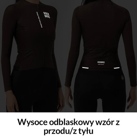 ROAD TO SKY Damska Koszulka Rowerowa z Długim Rękawem MTB i Szosowa
