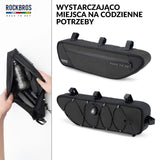 ROAD TO SKY Torba Rowerowa na Ramę Wodoodporna Odblaskowa 0,7L-Czarny